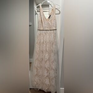 Lulu's Cream Lace Dress